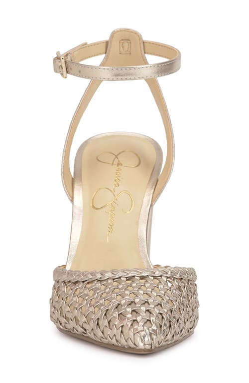 Jessica Simpson Nariro Ankle Strap Pump In Gold