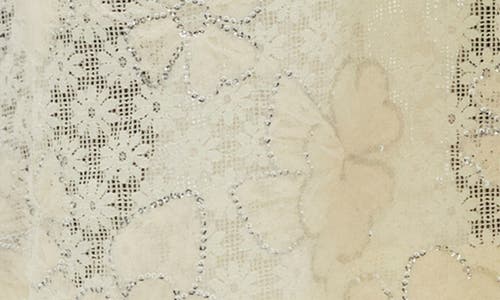 For Love & Lemons Snowflake Daisy Mesh Maxi Dress In Cream