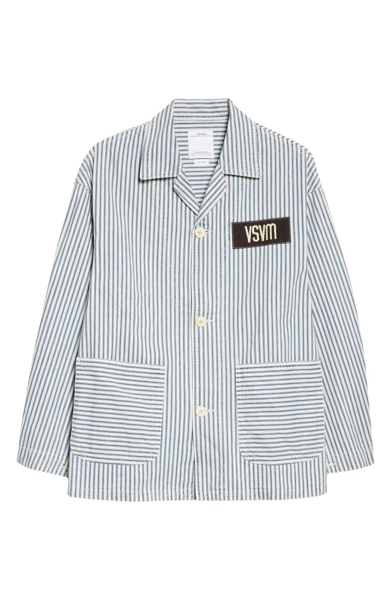 VISVIM Hickory Stripe Cotton Jacket, Alternate, color, 