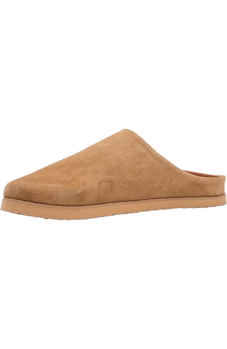 Forever & Always Shoes Space Suede Leather Slide Sandal, Alternate, color, Cognac Leather