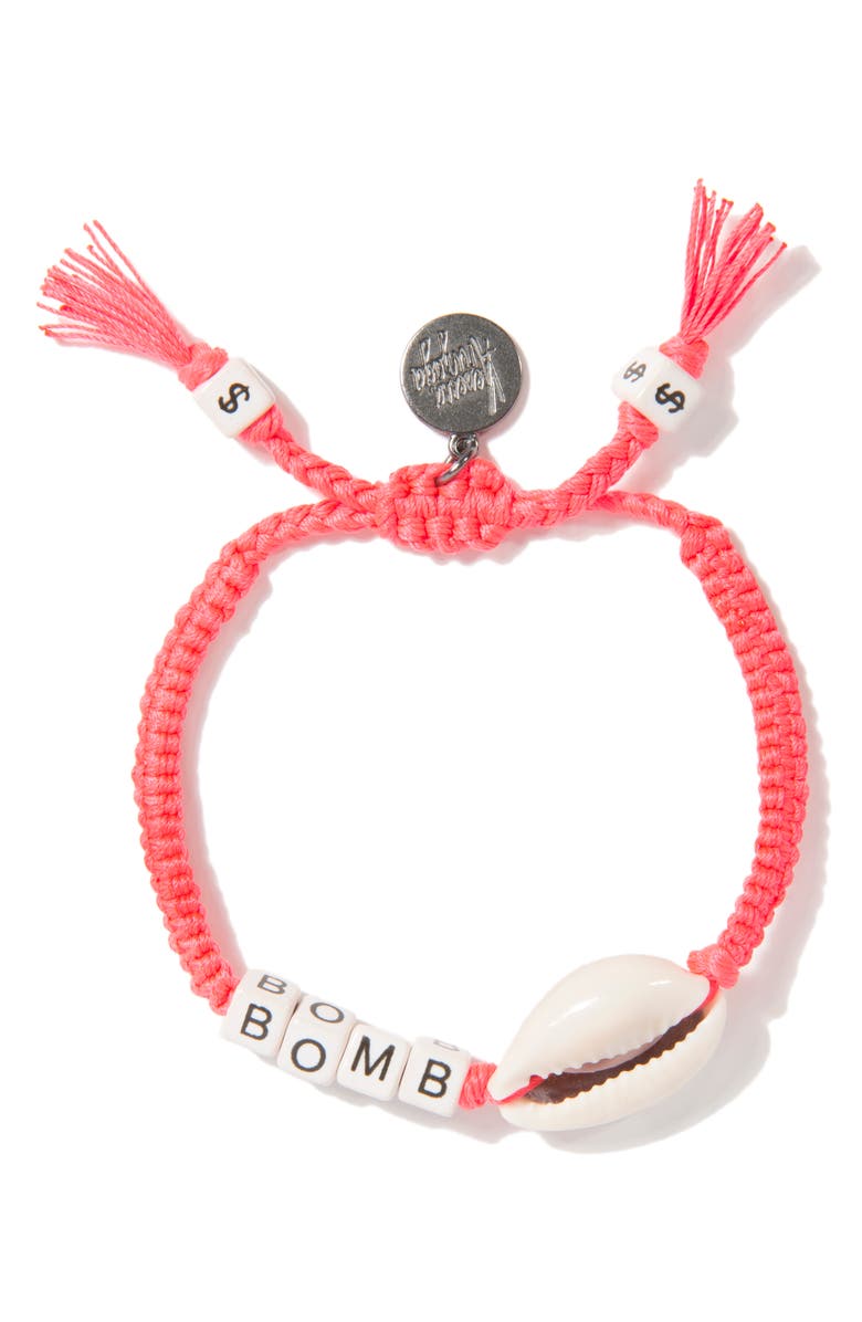 Venessa Arizaga Bombshell Bracelet, Main, color, Coral