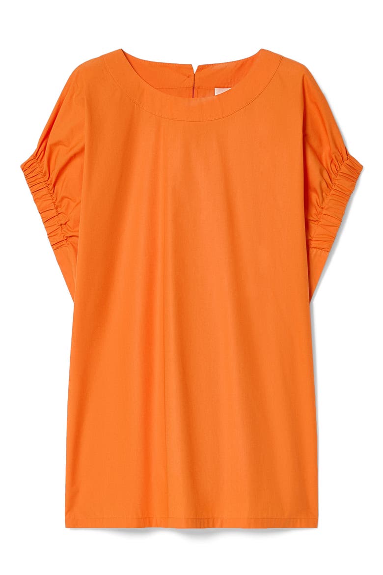 Epoca Cotton Poplin Top, Alternate, color, TANGERINE