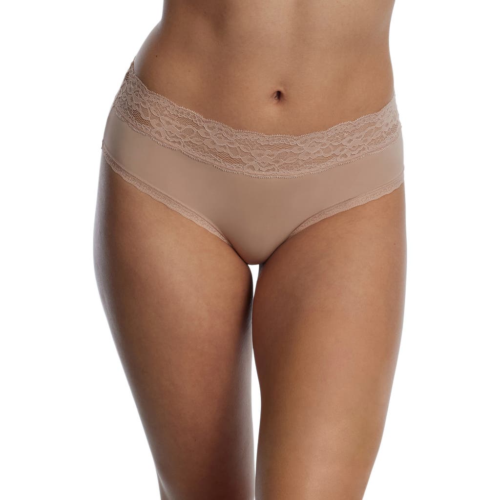 Skarlett Blue Goddess Lace Trim Hipster in Nylon