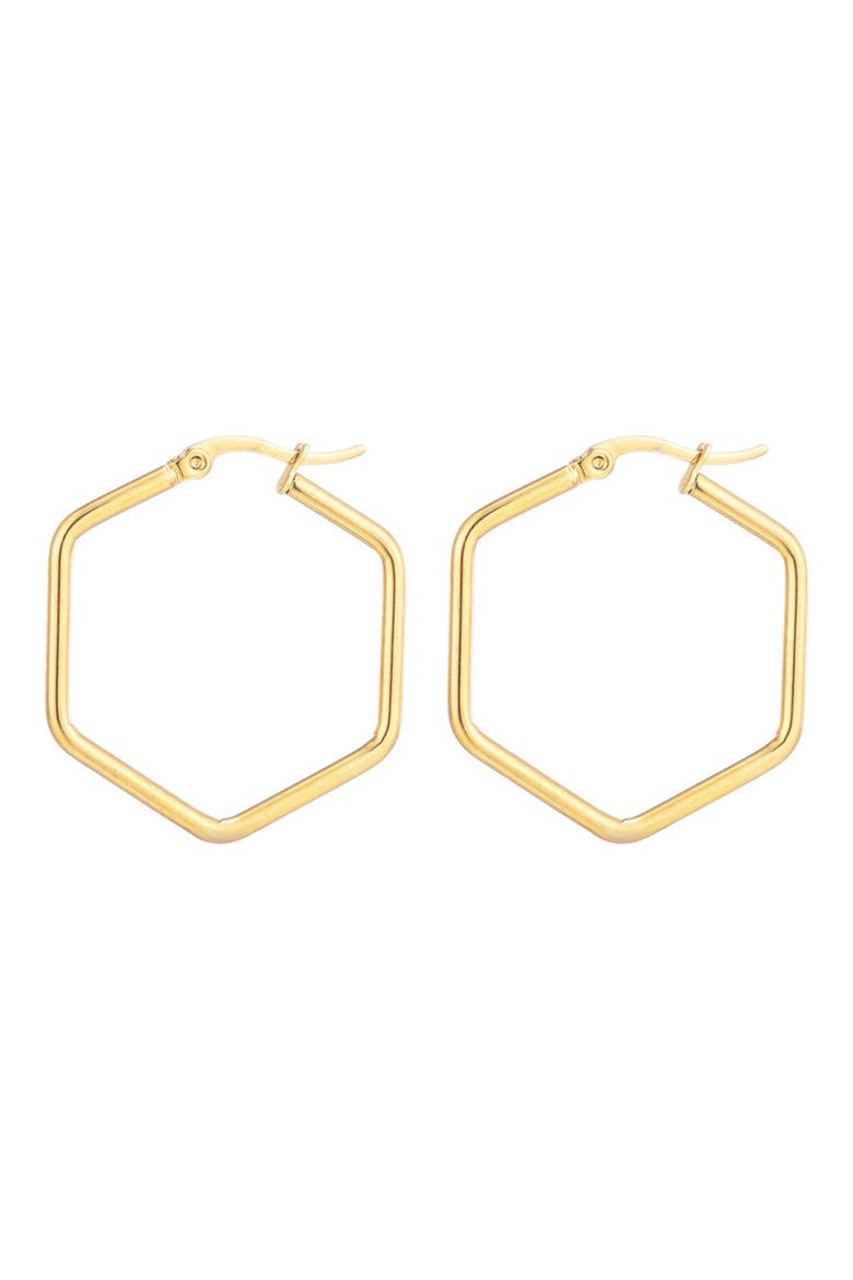 Set of 3 Assorted Hoop Earrings, Alternate, color, GOLD