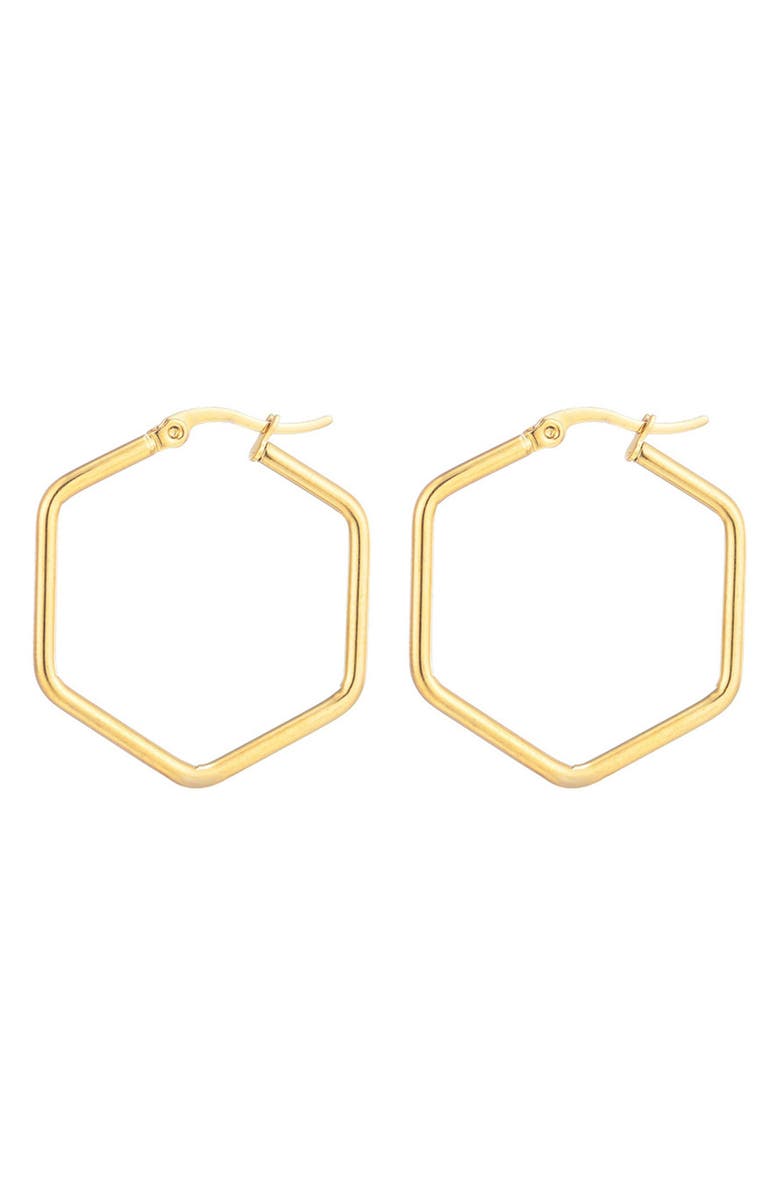 Adornia Set of 3 Assorted Hoop Earrings, Alternate, color, Gold