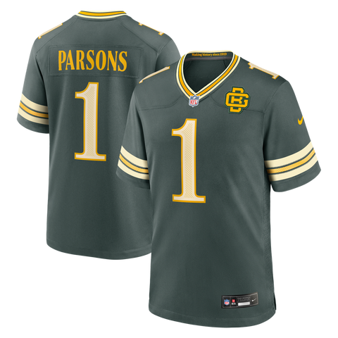 Men's Nike Micah Parsons Green Green Bay Packers 2026 Rivalries Collection Game Jersey