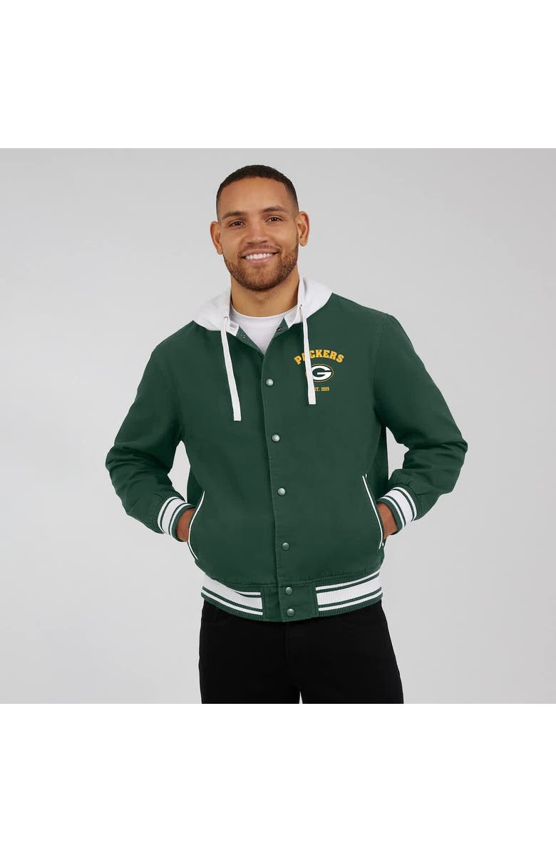 Darius Rucker Collection by Fanatics Men's Darius Rucker Collection by Fanatics Green Green Bay Packers Full-Snap Hoodie Jacket, Alternate, color, Green