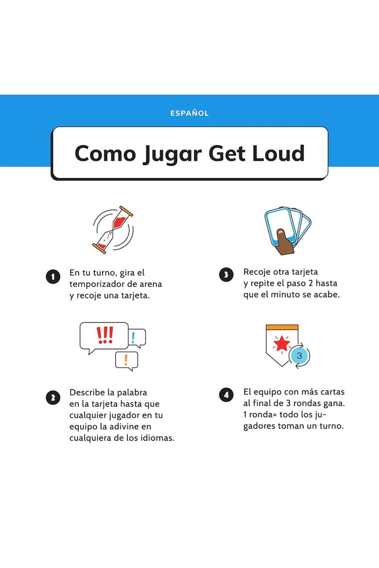 Get Loud The Bilingual Guessing Word Game,Party Game, Age 8+, Alternate, color, Multicolored