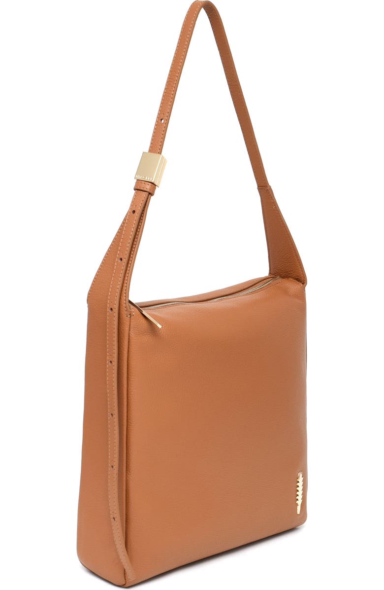 Thacker Dalia Pebbled Leather Crossbody Bag, Alternate, color, Cognac