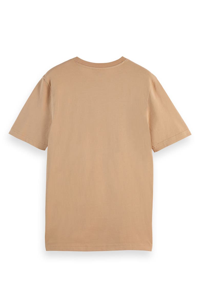 Scotch & Soda Regular Fit Chest Logo Graphic T-Shirt, Alternate, color, Soft Camel