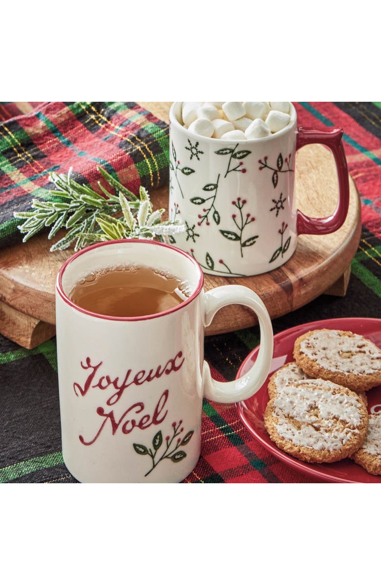 tag Joyeux Noel Christmas Mug Multicolor Ceramic Holiday Gift, Alternate, color, Multicolored