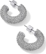 MIRANDA FRYE Dolly Pavè Hoop Earrings