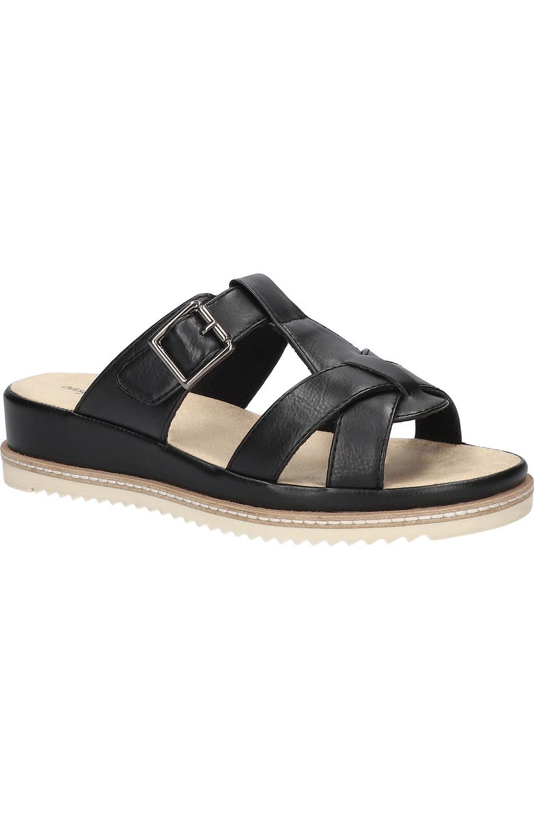 EASY STREET <p>Joby Slide Sandal (Women)</p>, Main, color, Black