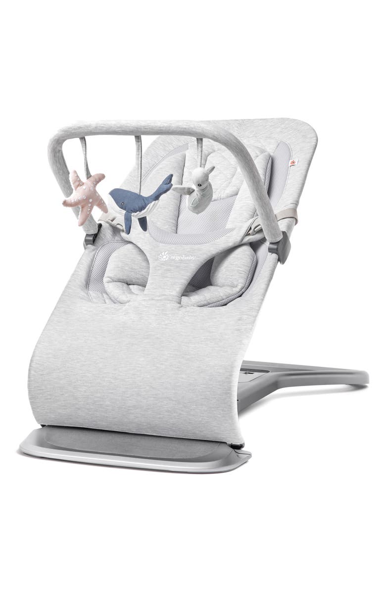 ERGObaby Evolve Bouncer Ocean Wonders Toy Bar, Alternate, color, Blue