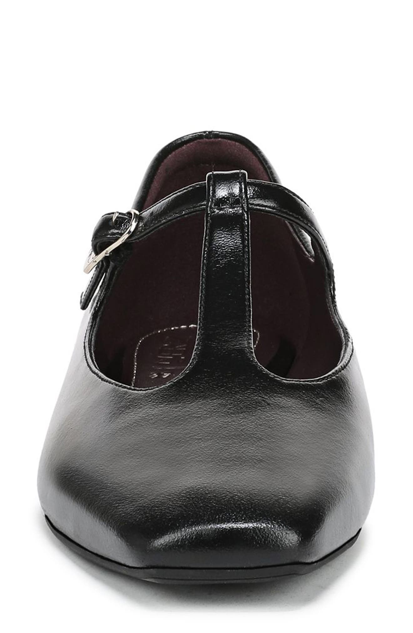 27 EDIT Naturalizer Bella T-Strap Flat, Alternate, color, Black