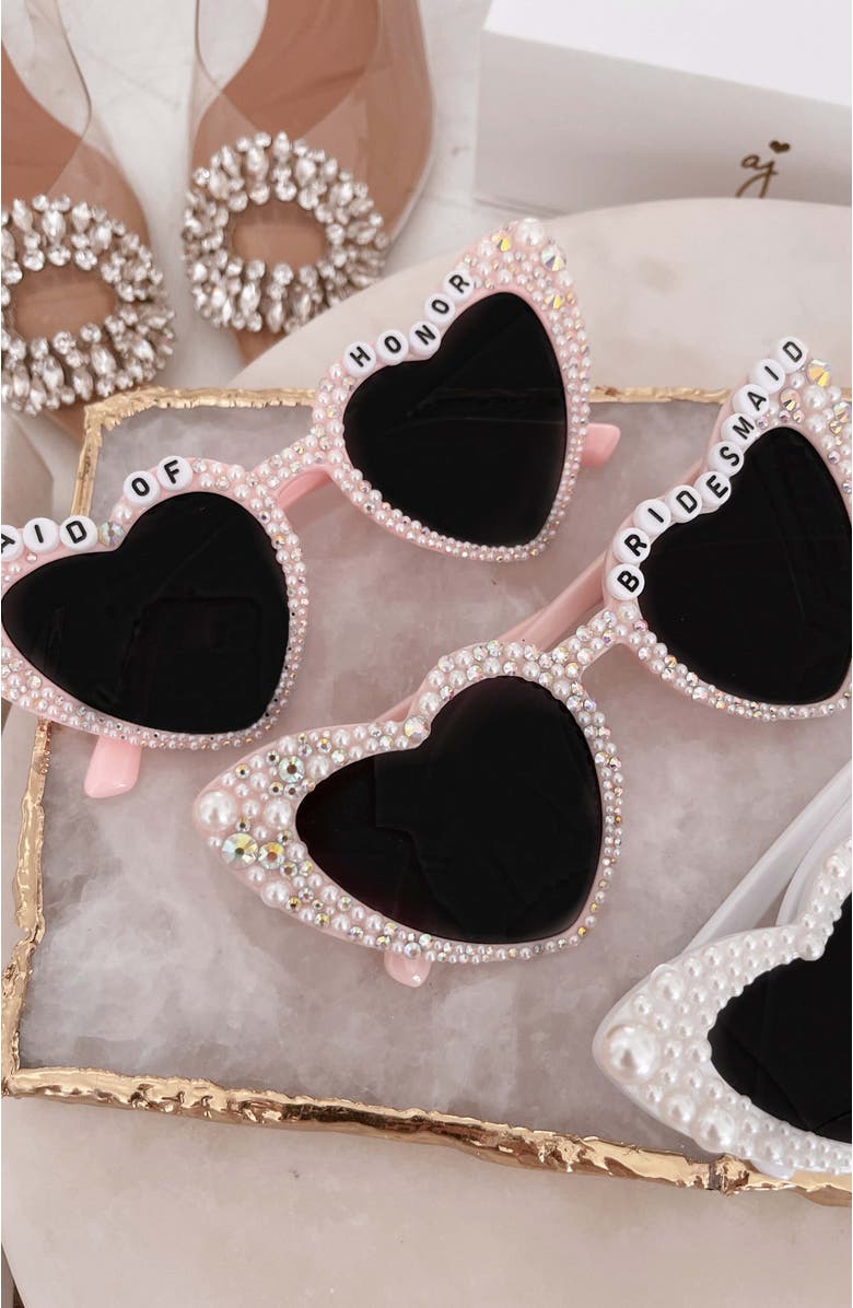 Untamed Petals Maid of Honor Sunnies, Alternate, color, White