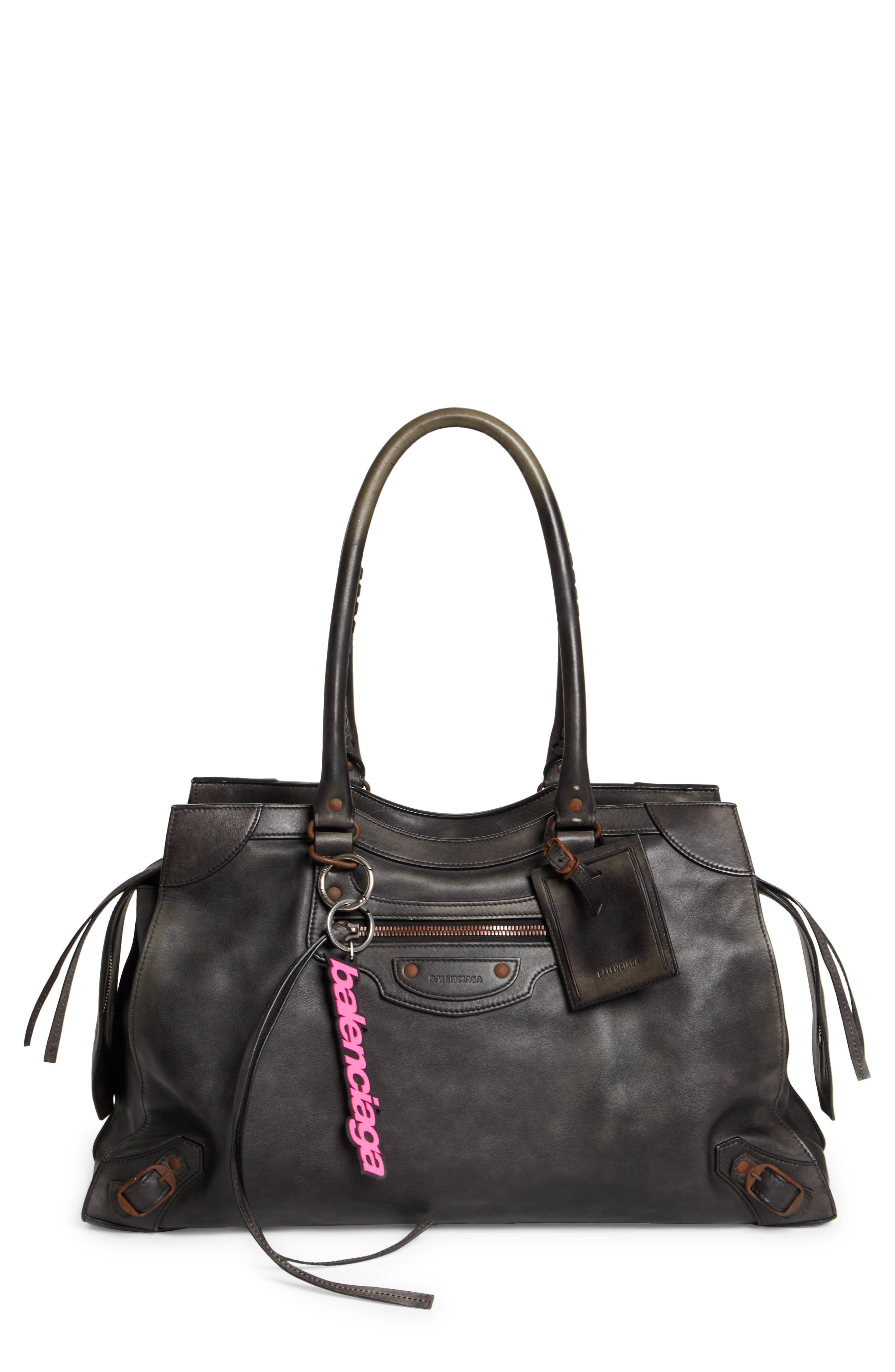 Balenciaga Neo Classic City Aged Leather Top Handle Bag, Main, color, 