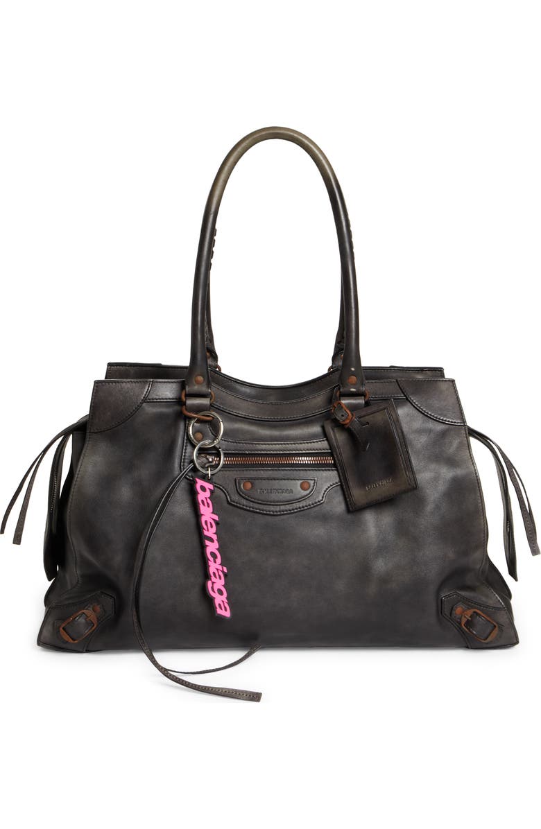 Balenciaga Neo Classic City Aged Leather Top Handle Bag, Main, color,