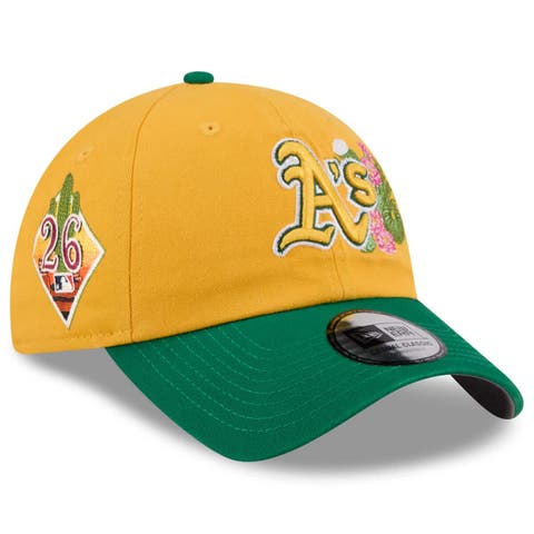 Men's New Era  Gold/Green Athletics 2026 Spring Training Casual Classic Adjustable Hat