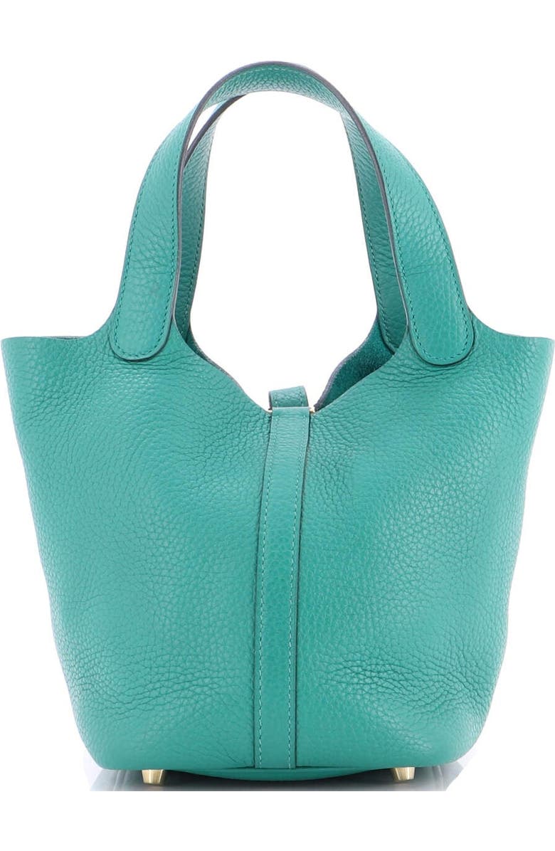 Pre-Owned Hermes Picotin Lock Bag Clemence PM, Alternate, color, Vert Vertigo
