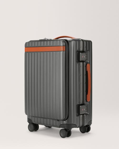 Carl Friedrik The Carry-on X Suitcase In Grey/cognac