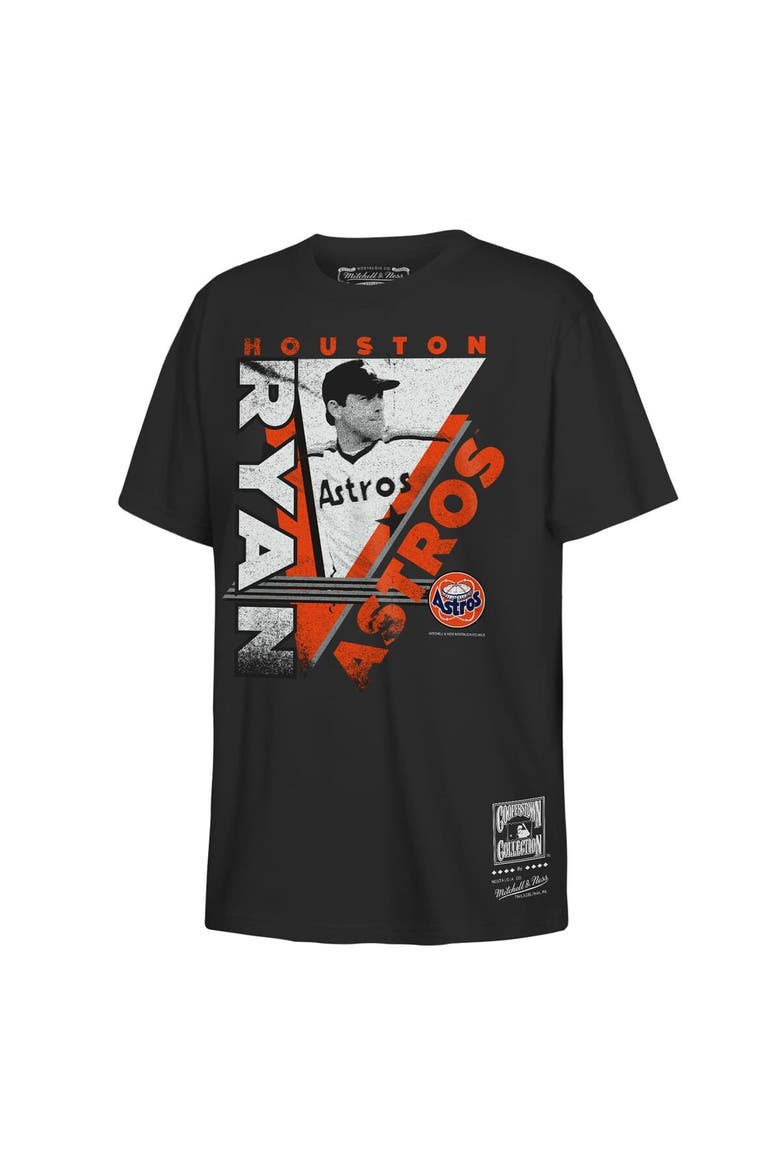 Youth Mitchell & Ness Nolan Ryan Black Houston Astros In the Zone Player Graphic T-Shirt, Main, color, Black