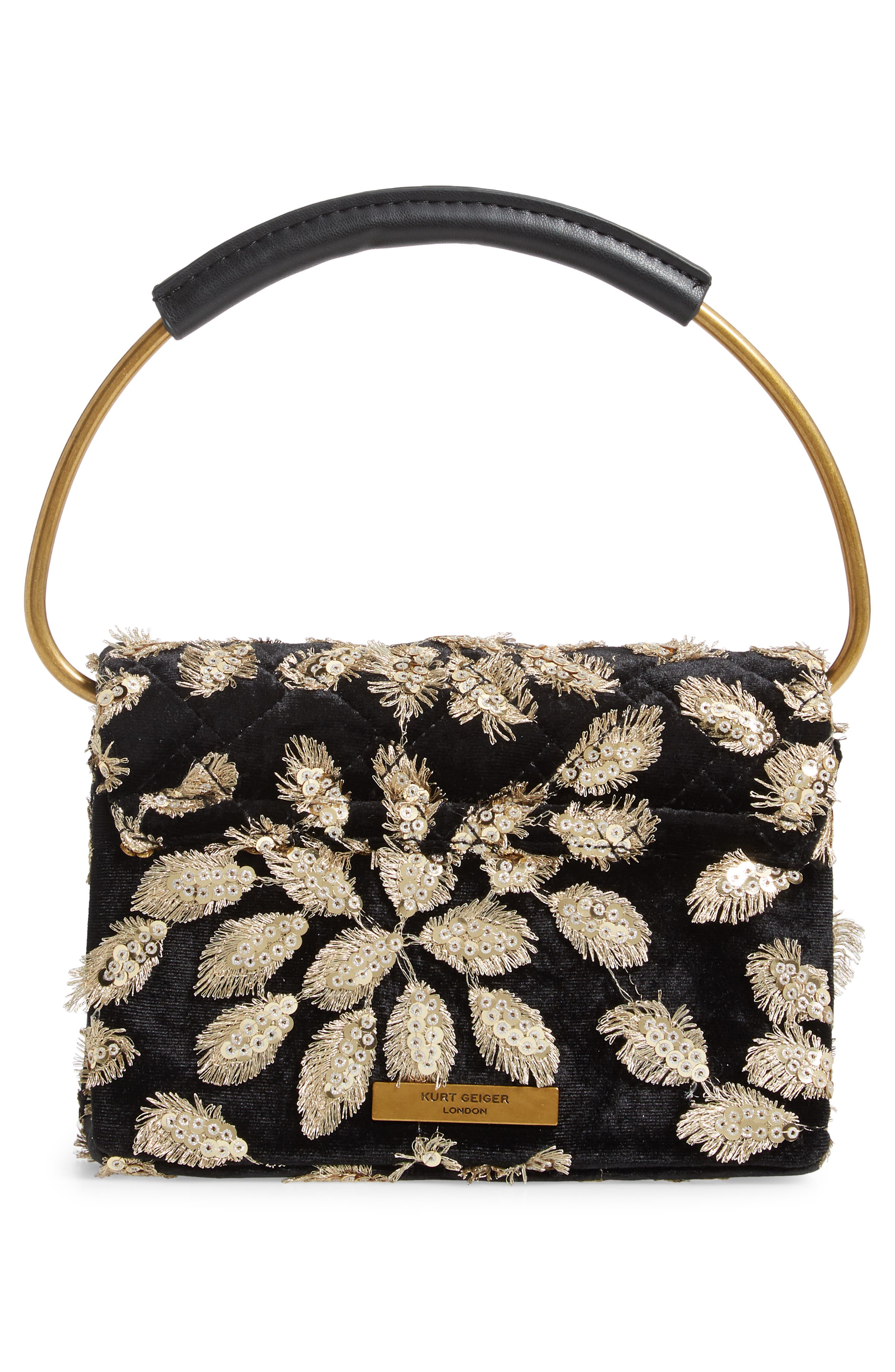 Kurt Geiger London Mini Kensington Ring Handle Clutch, Alternate, color, 