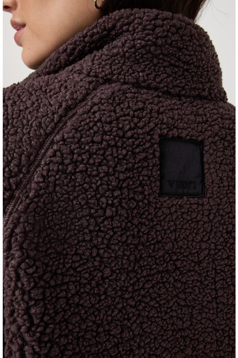 Lou Reversible High Pile Fleece Jacket, Alternate, color, FRENCH ROAST