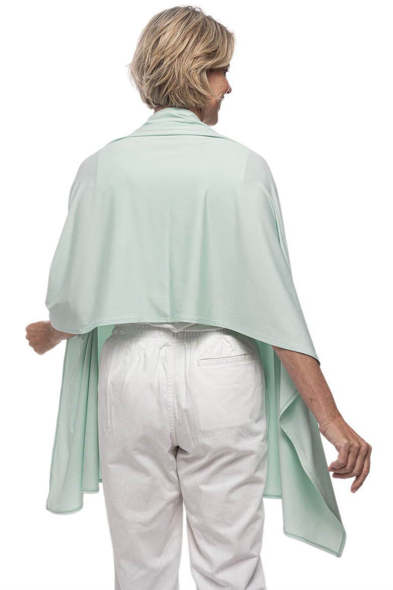 Bhakti Sun Shawl, UPF 50+ Sun Protection, Alternate, color, Misty Aqua