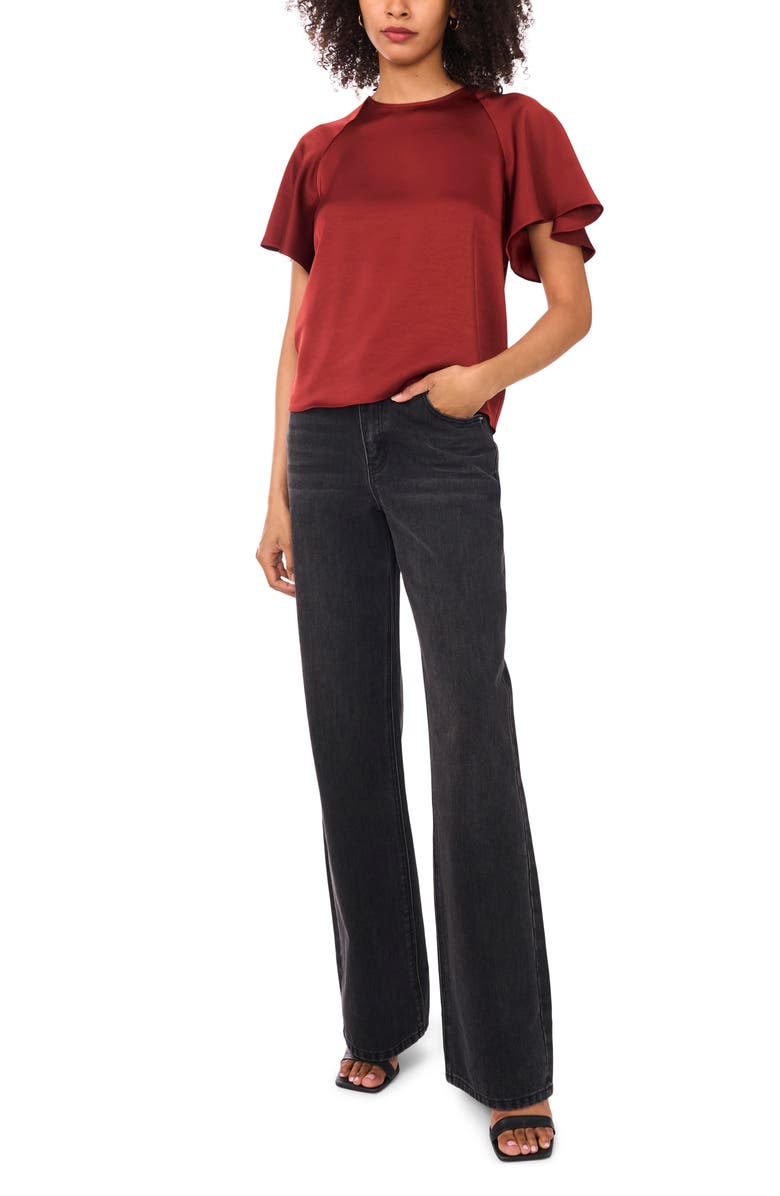 1.STATE Raglan Sleeve Top, Alternate, color, Dark Mahogany
