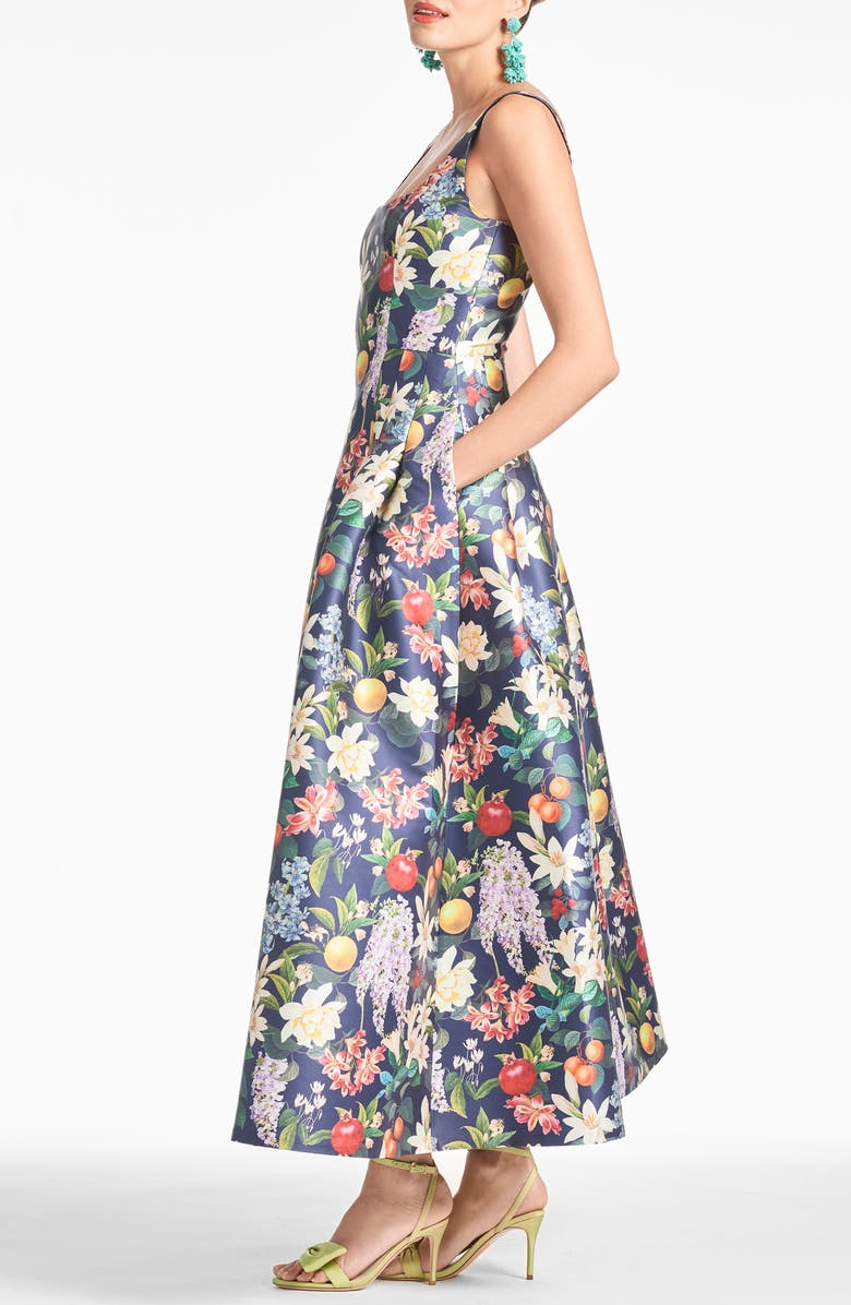 Sachin & Babi Mia Fruit & Floral Print Cocktail Dress, Alternate, color, Alto Giardino