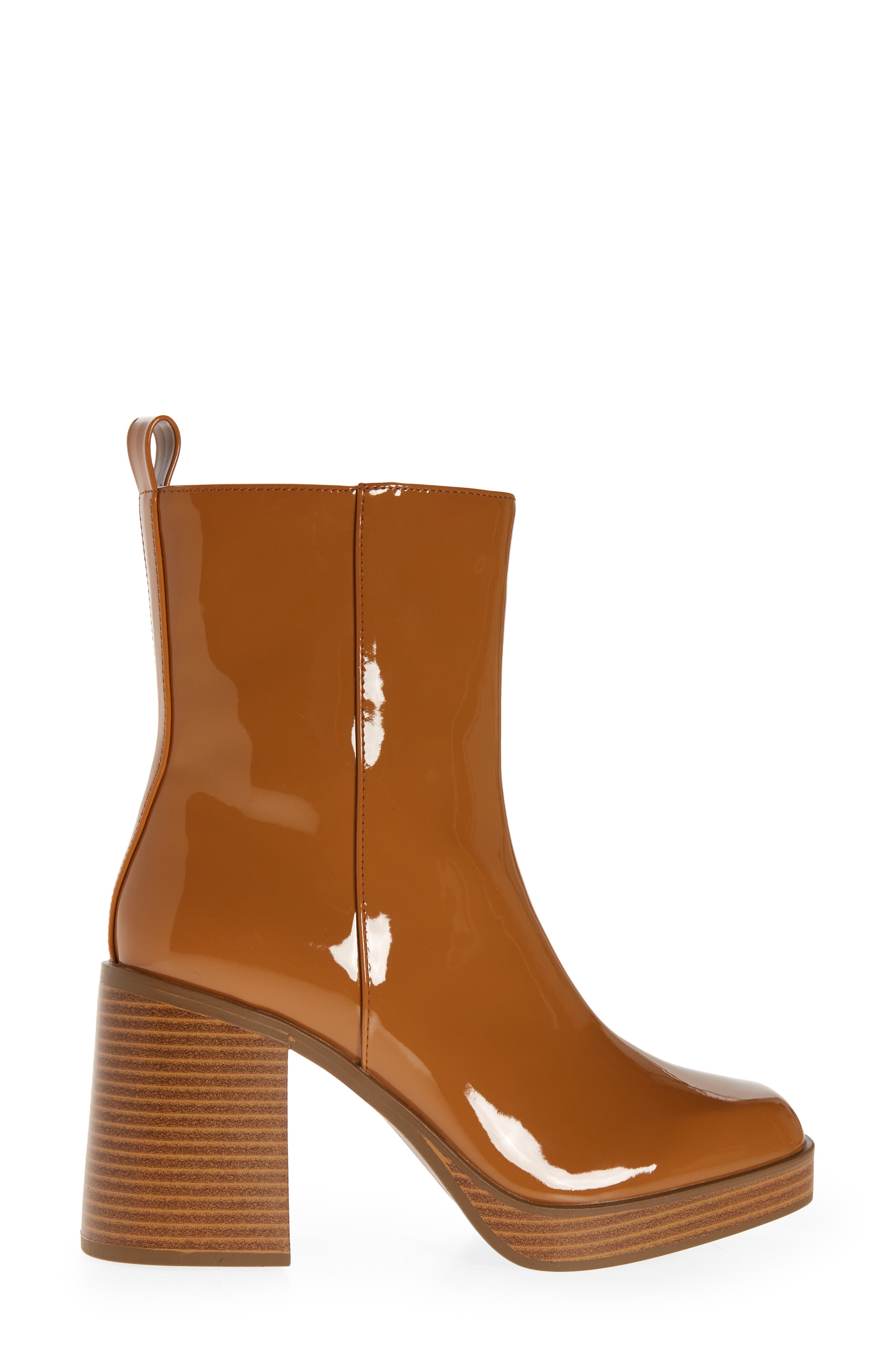 Milli Platform Block Heel Bootie, Alternate, color, TAN LARK