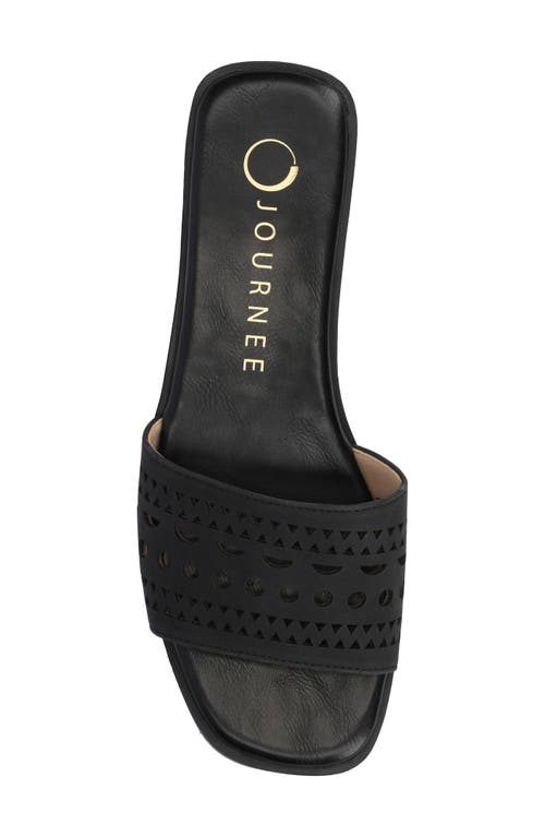 Journee Collection Brodie Slide Sandal In Black