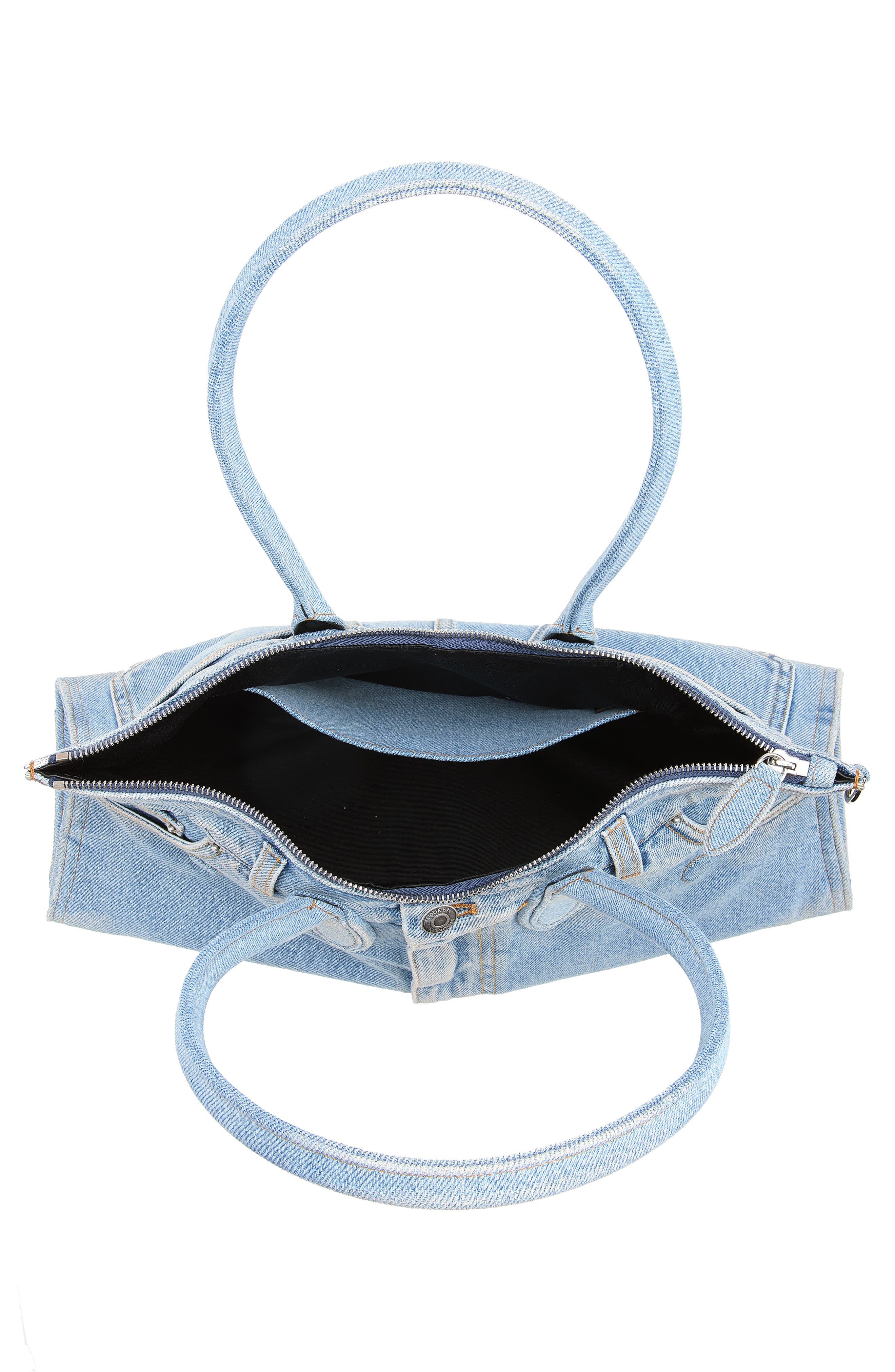 Manta Denim Shoulder Bag, Alternate, color, NAVY