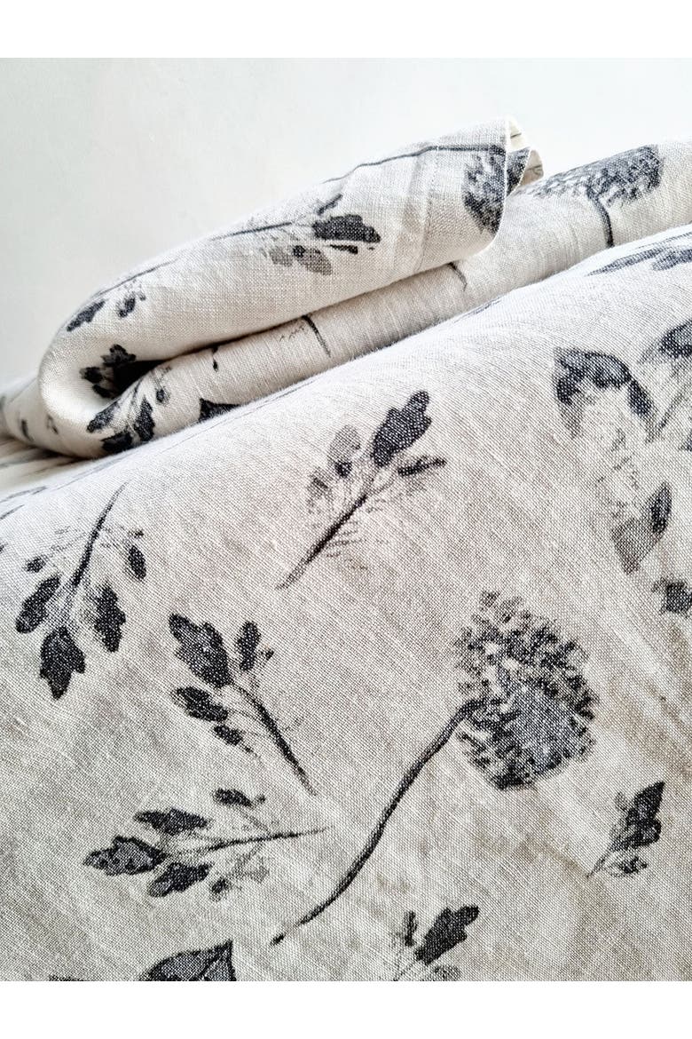 Floral Tablecloth, Alternate, color, Grey