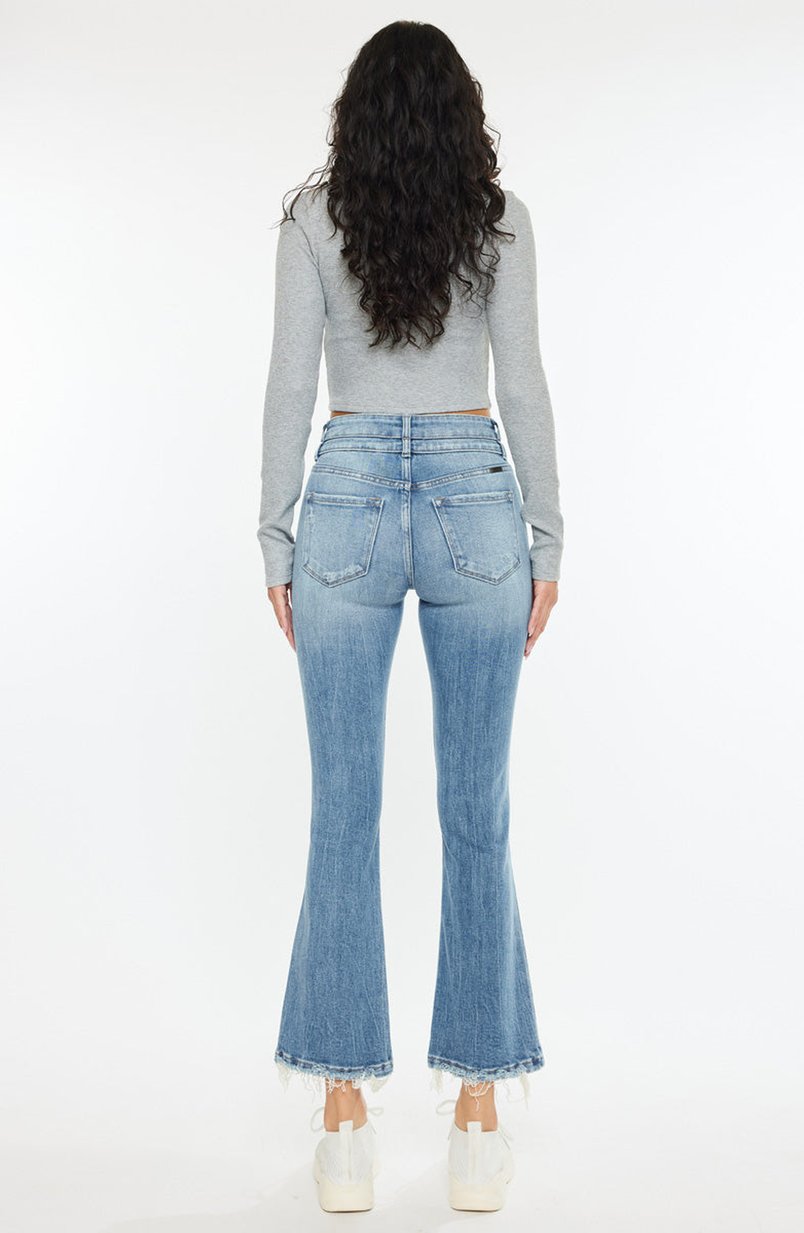Belle High Rise Crop Bootcut Jeans - image 2