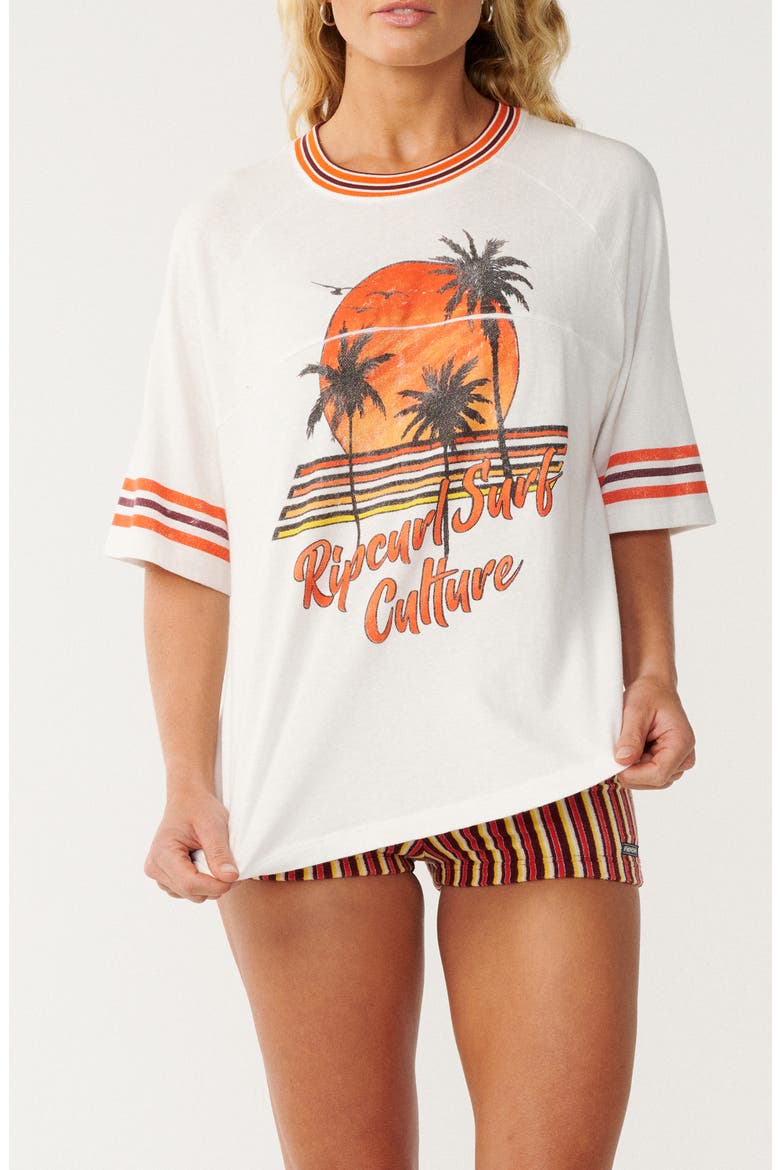 Surf Culture Graphic T-shirt, Main, color, BONE