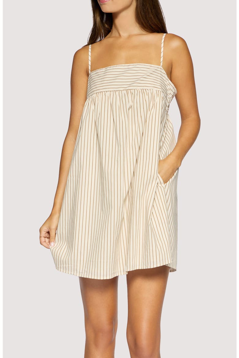 Lido Affair Mini Sundress, Alternate, color, CREAM BROWN