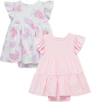 Little Me Lilcas Pack of 2 Skirted Bodysuits