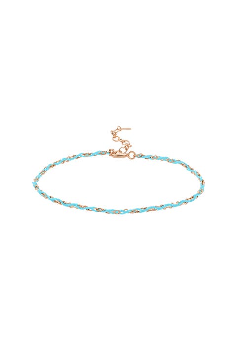 Sterling Silver 18k Gold Plated Katarina String Bracelet