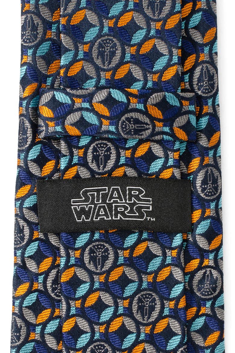Star Wars™ Millennium Falcon Navy Motif Silk Tie, Alternate, color, BLUE