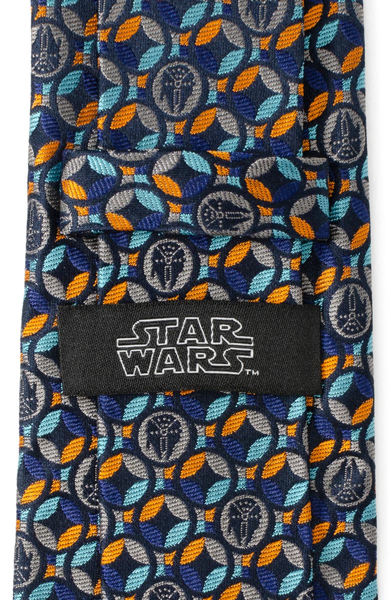 Cufflinks, Inc. Star Wars<sup>™</sup> Millennium Falcon Navy Motif Silk Tie, Alternate, color, Blue
