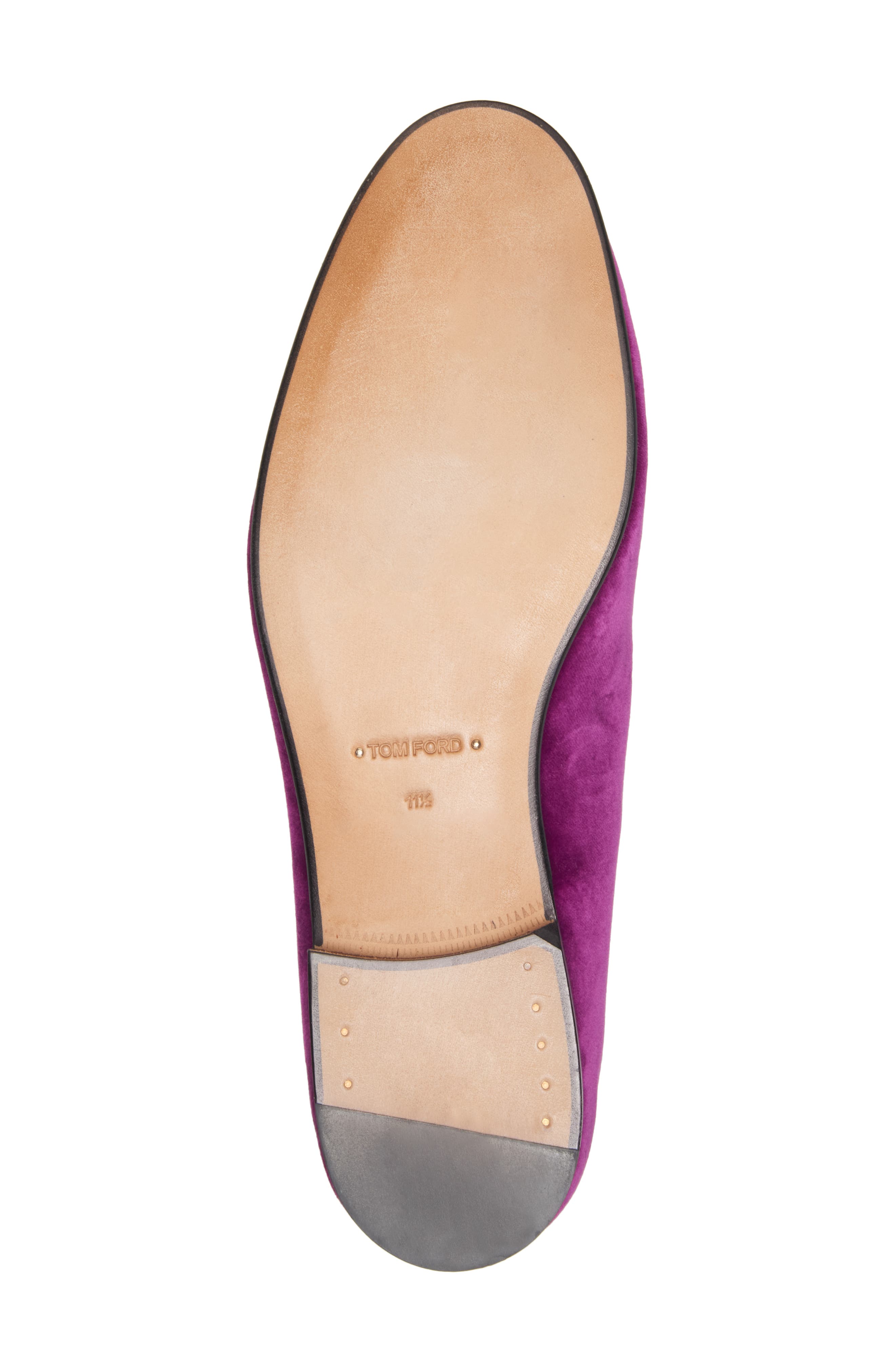 TOM FORD Nicolas Velvet Smoking Slipper, Alternate, color, 