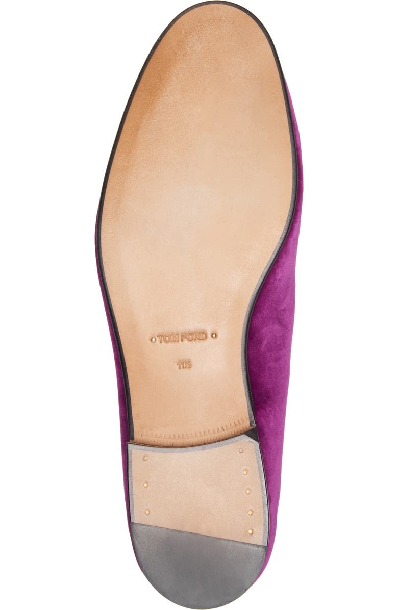 TOM FORD Nicolas Velvet Smoking Slipper, Alternate, color,