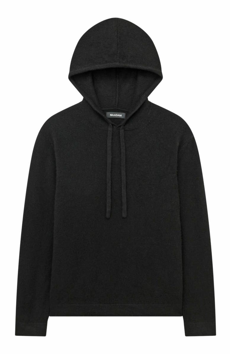 NAADAM Off-Duty Cashmere Hoodie, Alternate, color, Black