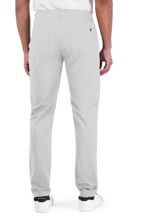 Ben Sherman Solid 4-way-stretch Tech Golf Pants In Light Grey