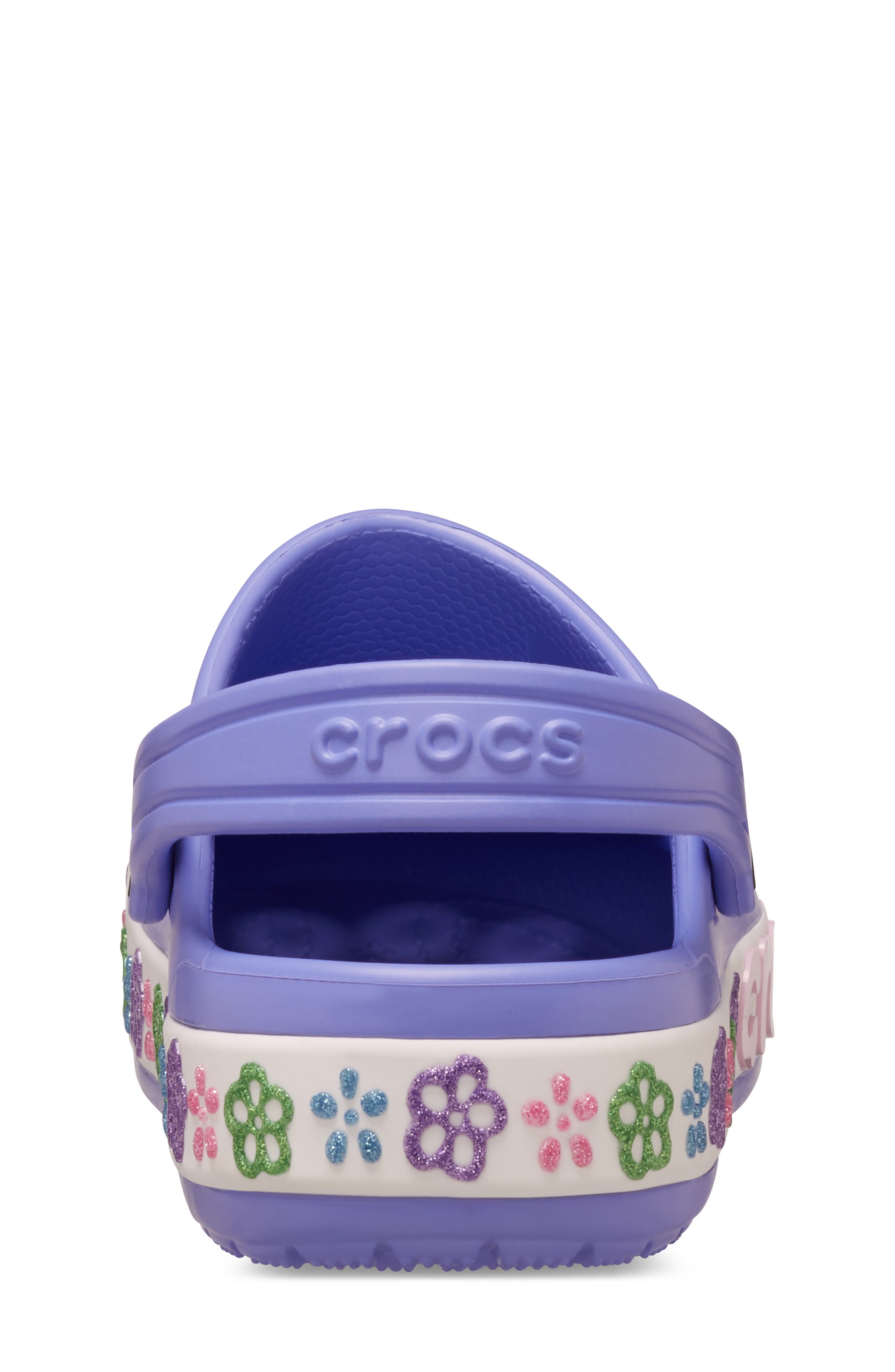 CROCS Kids' Bayaband Flower Clog, Alternate, color, Digital Violet