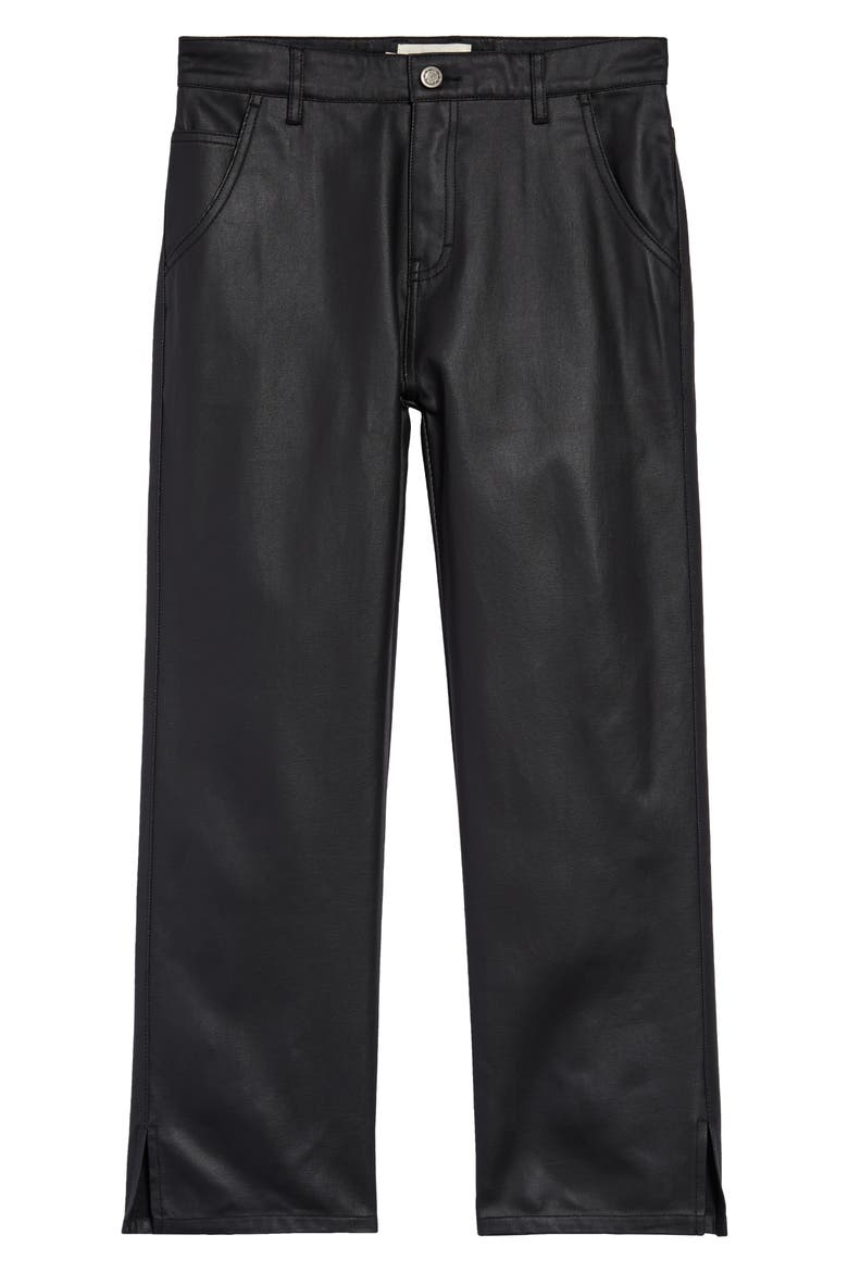 Kids' Waxed Jeans, Main, color, BLACK