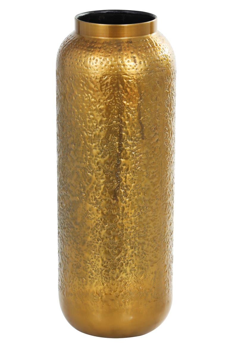 Metal Vase, Alternate, color, GOLD
