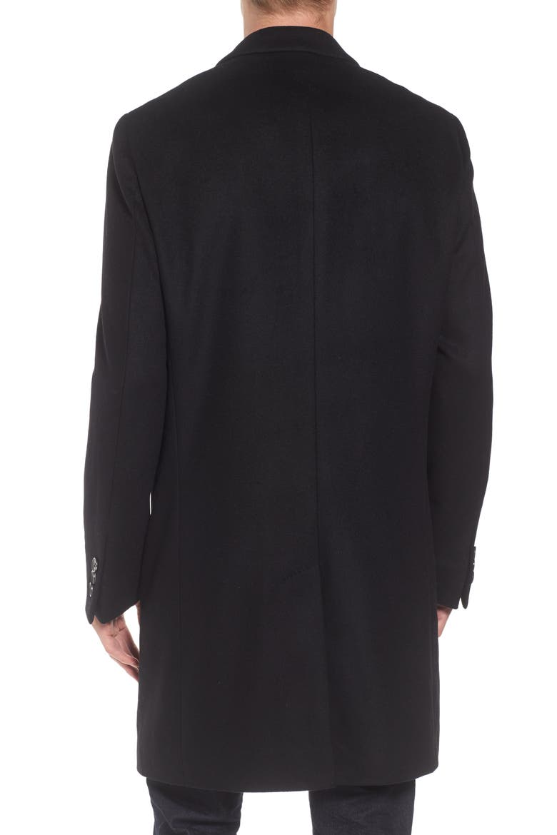 Nye Wool & Cashmere Topcoat, Alternate, color, BLACK